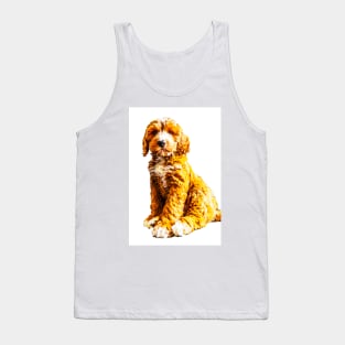 Red Cockapoo Puppy Tank Top